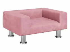 Clicnbuy Cama para perros de terciopelo 50x40x26,5 cm Rosa Hot