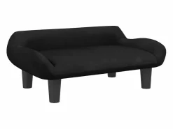 Cama para perros de terciopelo negra 70x40x24 cm^Clicnbuy Sale