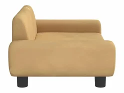 Clicnbuy Cama para perros de terciopelo marrón 70x45x33 cm Marru00f3n Outlet