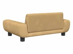 Clicnbuy Cama para perros de terciopelo marrón 70x45x33 cm Marru00f3n Outlet
