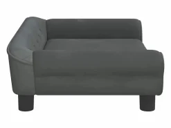 Clicnbuy Cama De Animales De Compañía|Cama para perros de terciopelo oscuro 70x48x22 cm