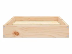 Clicnbuy Cama para perros madera maciza de pino 61,5x49x9 cm Marru00f3n Discount
