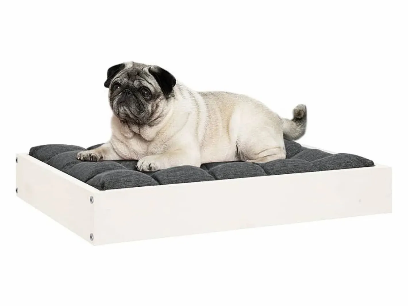 Cama para perros madera maciza de pino 61,5x49x9 cm^Clicnbuy