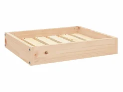 Clicnbuy Cama para perros madera maciza de pino 51,5x44x9 cm Marru00f3n Sale