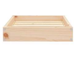 Clicnbuy Cama para perros madera maciza de pino 51,5x44x9 cm Marru00f3n Sale
