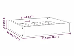 Clicnbuy Cama para perros madera maciza de pino 51,5x44x9 cm Marru00f3n Sale