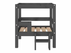 Clicnbuy Cama De Animales De Compañía|Cama para perros madera maciza de pino 55,5x53,5x60 cm