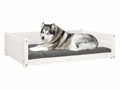 Clicnbuy Cama De Animales De Compañía|Cama para perros madera maciza de pino 105,5x75,5x28 cm