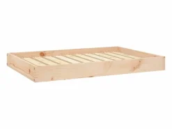 Clicnbuy Cama De Animales De Compañía|Cama para perros madera maciza de pino 91,5x64x9 cm