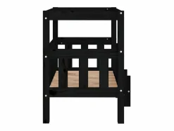 Clicnbuy Cama De Animales De Compañía|Cama para perros madera maciza de pino 65,5x50,5x70 cm