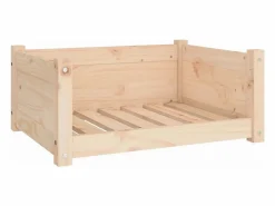 Clicnbuy Cama De Animales De Compañía|Cama para perros 65,5x50,5x28 cm de madera maciza de pino