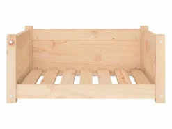 Clicnbuy Cama De Animales De Compañía|Cama para perros 65,5x50,5x28 cm de madera maciza de pino