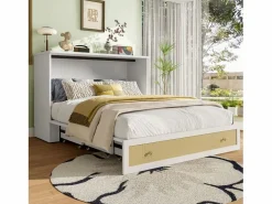Cama plegable 140×200 cm - con toma USB y enchufe - (colchón no incluido)^ModernLuxe Clearance