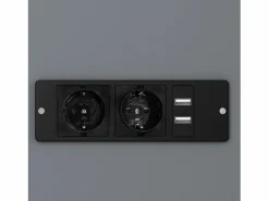 ModernLuxe Cama plegable 140×200 cm - con toma USB y enchufe - (colchón no incluido) Gris Hot