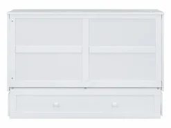 Cama plegable móvil - 140 x 200 cm - convertible en cama - con cajones y estante - pino y MDF -^Merax Sale
