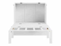 Merax Cama plegable vertical 90 x 200 cm con somier, madera contrachapada + MDF, (sin colchón) Blanco Clearance