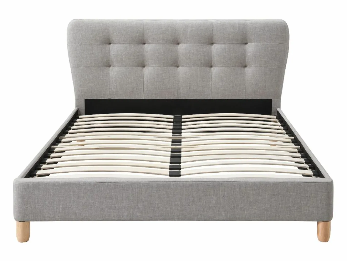 Cama queen size 160 x 200 cm con cabecero capitoné tejido - ELIDE II^Vente-unique Clearance
