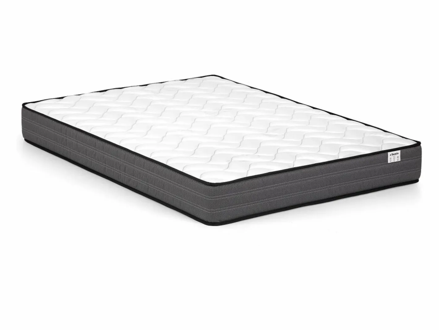 Cama Queen size de 160 x 200 cm en terciopelo con colchón - LIVAYA^Vente-unique Clearance