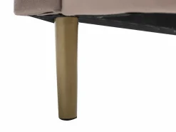 Cama Queen size de 160 x 200 cm en terciopelo - LIVAYA^Vente-unique Online