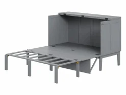 Cama retráctil de madera 140x200 cm - con somier -^ModernLuxe Clearance