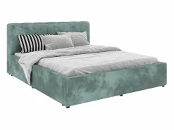 Cama tapizada Almo haaus, 200 x 160 cm, Turquesa Azul turquesa Hot