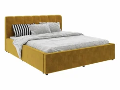 Somier - 160X200Cm|Cama tapizada Almo haaus, 200 x 160 cm, Ocre
