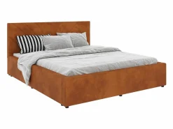 Cama tapizada Fargo haaus, 200 x 160 cm, Cobre^ Outlet