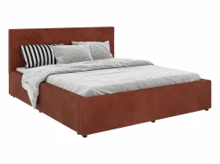 Somier - 160X200Cm|Cama tapizada Fargo haaus, 200 x 160 cm, Caramelo