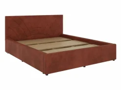 Somier - 160X200Cm|Cama tapizada Fargo haaus, 200 x 160 cm, Caramelo