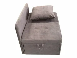 Cama tapizada, sofá cama, sofá multifuncional 3 en 1 de lino, ajustable Gris New