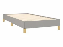 Cama 90x190 cm de tela claro ES45472^ Outlet