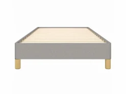 Cama 90x190 cm de tela claro ES45472^ Outlet