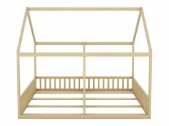 Camarote para 2 niños 90x200cm - camas planas modelos casa camas 2 plazas 2 en 1 - natural Color natural claro Online