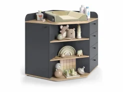 Vicco Mueble De Bebé|Cambiador antracita/artisan 85x85x90 aria