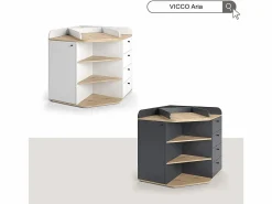 Vicco Mueble De Bebé|Cambiador antracita/artisan 85x85x90 aria