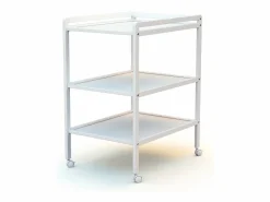 AT4 Cambiador bebé 2 estantes LILO madera - - 54 x 74 x 94 cm Blanco Clearance