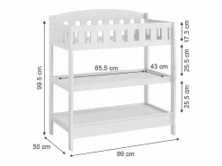 Vicco Mueble De Bebé|Cambiador 89x50x99.5 nesty