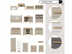 Vicco Mueble De Bebé|Cambiador /artesano 85x85x85.2 malia