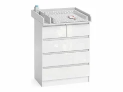 Vicco Cambiador / alto brillo 80x76x110.2 emma Blanco New