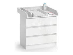 Vicco Mueble De Bebé|Cambiador / alto brillo 80x76x87 emma