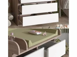 Vicco Cambiador sonoma/blanco 80x76x110.2 emma Color natural claro Best