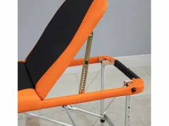 Homcom Camilla de masaje plegable negro y naranja 185x60x82 cm Multicolor Discount