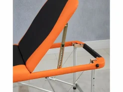 Homcom Camilla de masaje plegable negro y naranja 185x60x82 cm Multicolor Discount