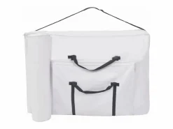Helloshop26 Camilla de masaje plegable de 3 secciones 10 cm de grosor color 02_0001868 Blanco New