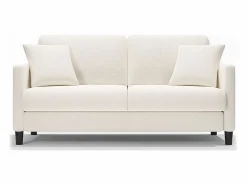 Canapé 2 plazas en Tejido de felpa teddy con 2 Almohadas - - 148 x 89 x 79cm^DripeX Online