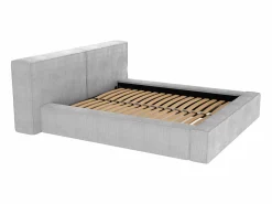 Vente-unique Canapé abatible 160 x 200 cm de pasta - TIMANO Gris claro Sale