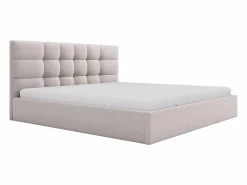 Vente-unique Canapé abatible 200 x 200 cm de tela + colchón - ELIAVA de Pascal Morabito Beige