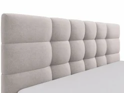 Vente-unique Canapé abatible 200 x 200 cm de tela + colchón - ELIAVA de Pascal Morabito Beige