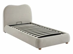 Vente-unique Cama Con Canapé|Cama Con Almacenaje|Canapé abatible 90 x 190 cm de tela color - VANARI