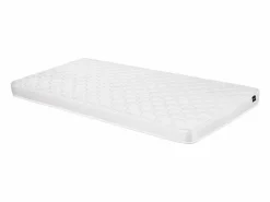 Vente-unique Canapé abatible 90 x 190 cm de tejido texturizado color + colchón - DILUDO Beige New